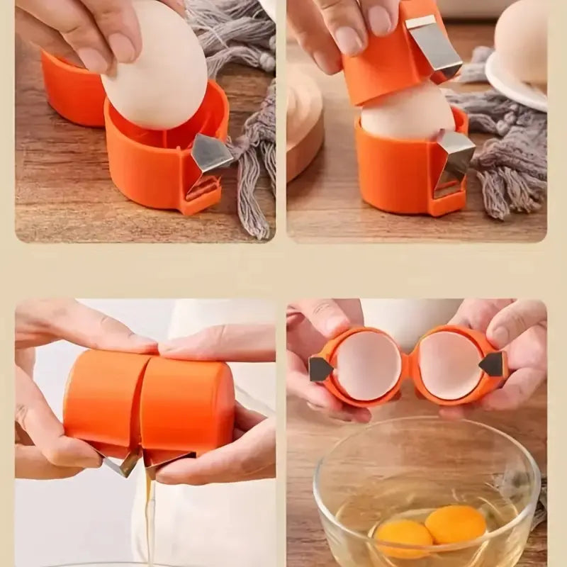 Creative Eggshell Opener, Egg Beater, Eggshell Separator, Restaurant Kitchen Baking Tool, Easily Separate Eggs-Household Egg Shell Cutting Tool