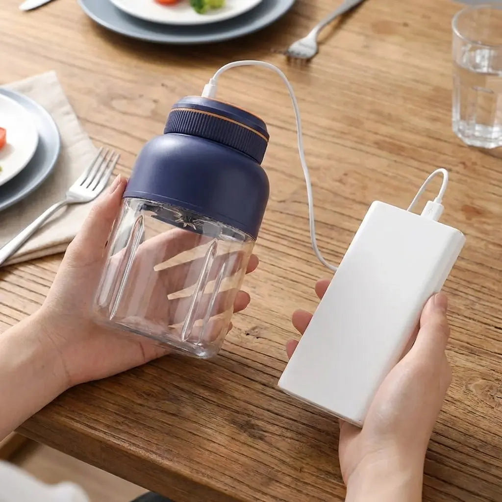 [Ensure the Juicer Is Tightened before Use.]Portable Household Appliances Juicer,Usb Rechargeable Juice Blender Cup,Multifunctional Juicermachine ,Summer Essentials Smoothieblender