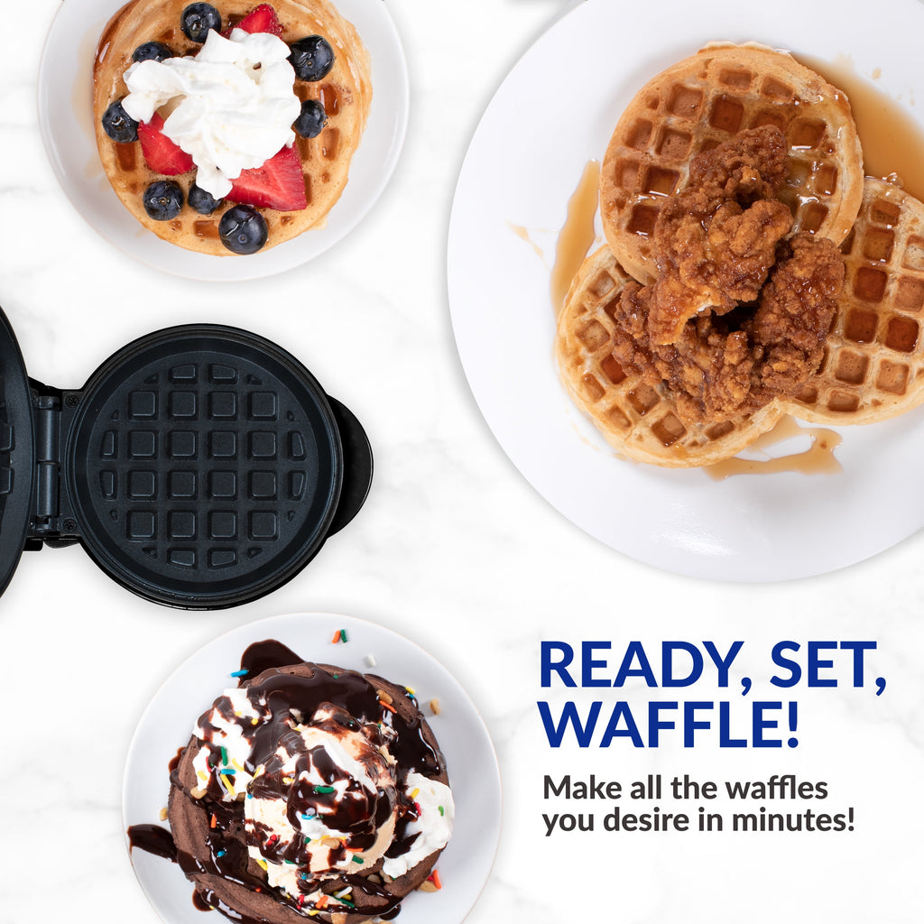 Waffle Maker, Teal