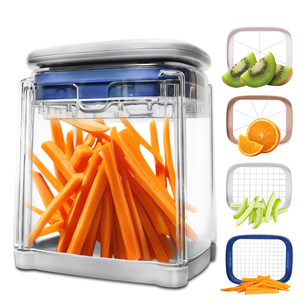 Summersale Vertical Vegetable Slicer – Fruit and Vegetable Slicer, Portable Kitchen Slicing Tool